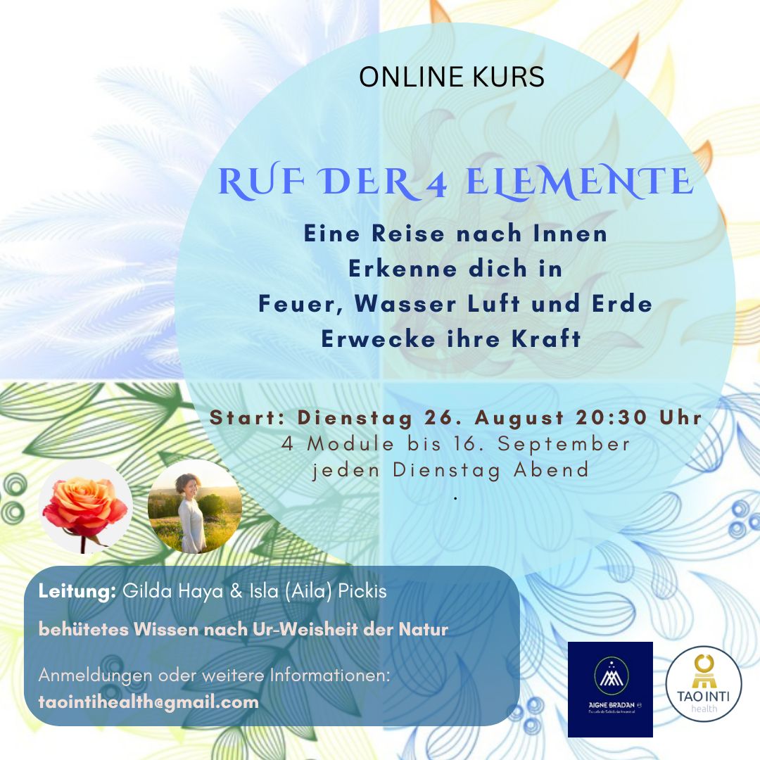 Ruf der 4 Elemente - eine reise NACH INNEN